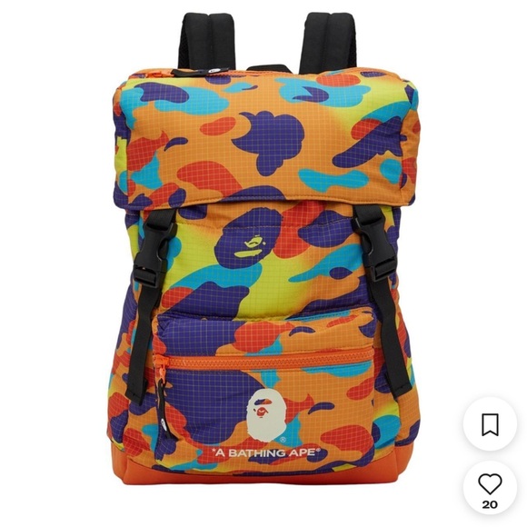Bape multi colored backpack - Picture 8 of 8